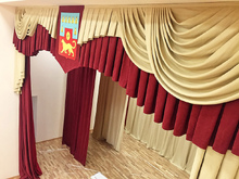 Одежда сцены в ДК Большесальского Сельского Поселения, Ростовская область