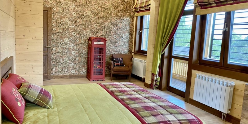 Текстильное оформление спальни для подростка в частном доме, Стиль- Английский. г. Брянск, 2021 год