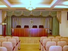 Одежда сцены в актовом зале Управления ФСБ по Орловской области